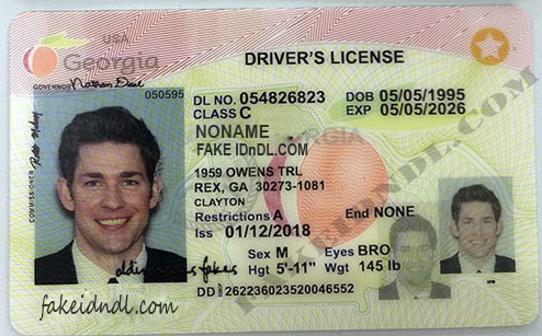 georgia drivers license font